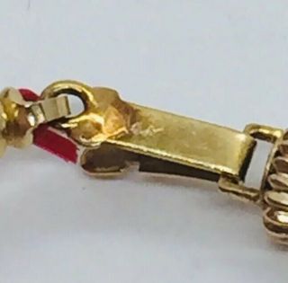 Vintage Red Coral 14k Yellow Gold Clasp Beaded Necklace 4