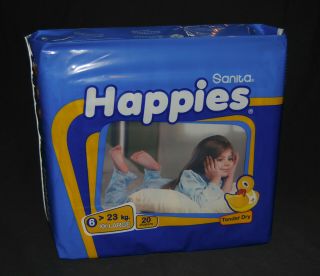 Huge Xl Extra Large Kids Baby Diapers Happies Bedwetting Non Vintage