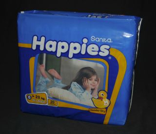 Huge XL Extra Large Kids Baby Diapers HAPPIES Bedwetting Non Vintage 3