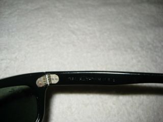 Vintage 1980 ' s B&L Ray Ban Black Balorama - 7 Barrel Hinges - Flawless Lenses NWT 5