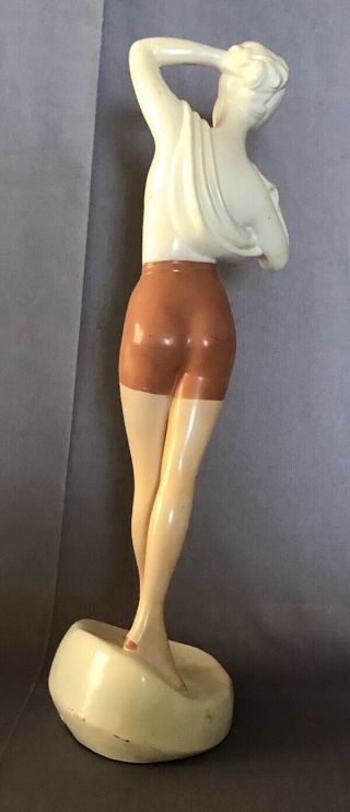 Vintage Late 1950s - Early 60s Vinyl Pin - Up PANTY HOSE Counter DISPLAY Figure 3