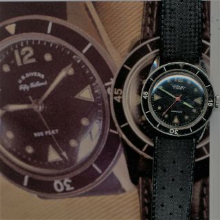 WALTHAM by Blancpain Bathyscaph,  DIVE WATCH,  vintage scuba,  diving 8