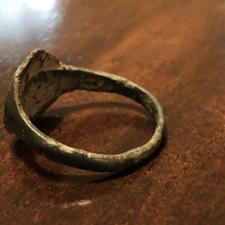 RARE Authentic Ancient Roman Or Byzantine Ring European Artifact Antiquity Old 4