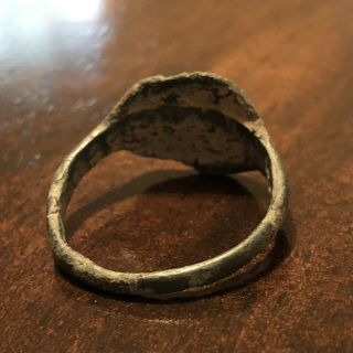RARE Authentic Ancient Roman Or Byzantine Ring European Artifact Antiquity Old 5