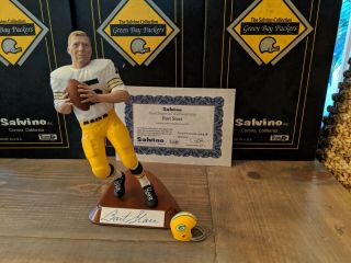 Signed Gb Packers Starr,  Hornung,  Taylor Figure By Salvino W/ Rare.