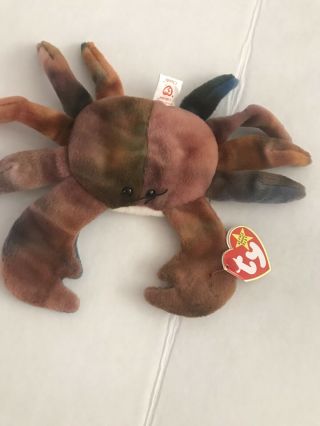 Ty Beanie Baby Claude The Crab Born On September 3 1996 Vintage