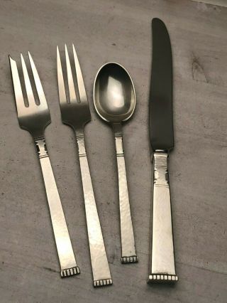 Karen By Old Newbury Crafters Sterling Silver 4 Piece Place Setting,  Luncheon