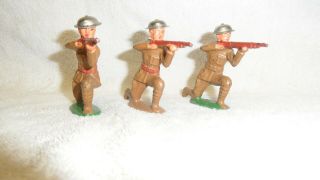 Unplayed With Barclay Manoil Lead Soldier - Wwi 3 Rifleman Kneeling