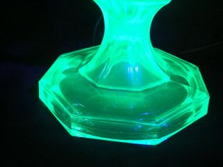 Vintage Uranium Green Vaseline Depression Glass LARGE 12 