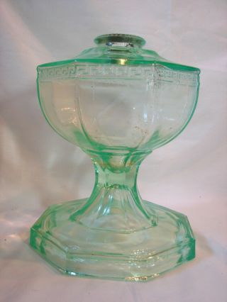 Vintage Uranium Green Vaseline Depression Glass LARGE 12 