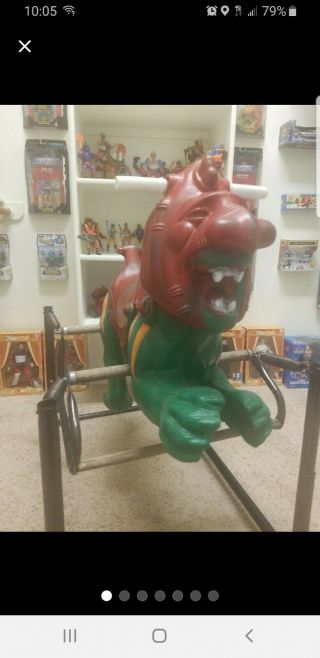 Motu Battle Cat Spring Bouncy Ride On 1985 Wonder Toy Extremely Rare Collectable