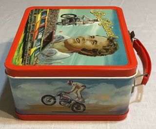 Vintage Evel Knievel 1974 Aladdin Industries Metal Lunch Box With Thermos C - 9 4