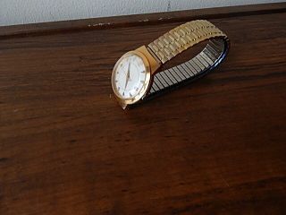 VINTAGE MEN ' S ORANO 25 JEWELS SWISS WATCH KEEPS GOOD TIME SOME PLATE LOSS INTRNL 4