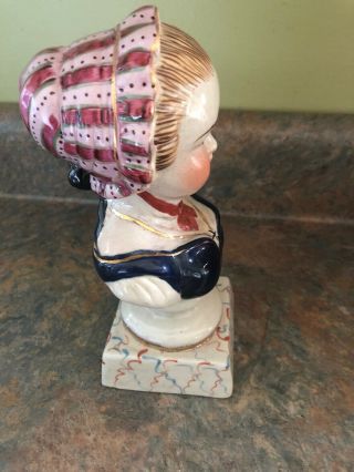 Vintage Head Bust Of Young Lady 8” 5