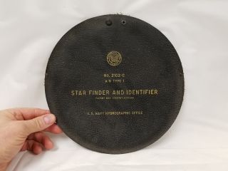 Antique U.  S.  Navy Hydrographic Office Star Finder & Identifier No.  2102 - C