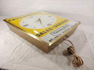 Vintage Caterpillar CAT Tractor Sales & Service John Deere Pam Advertising Clock 9