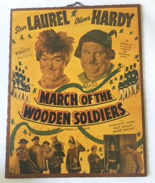 March Of The Wooden Soldiers Wood Mounted Antique Poster
