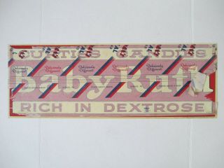 Antique Curtiss Candies Baby Ruth Rich In Dextrose Tin Sign Old Stock