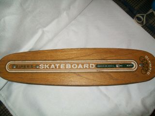 Zipees Skateboard S371 Olympic Oak And Steel Wheels With Bearings - 23in X 5 1/4in