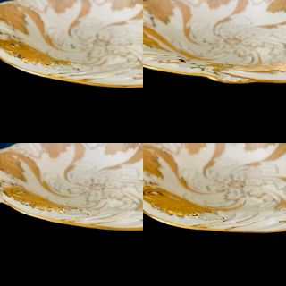 Antique meissen porcelain Rococo Heavy Gold Gilded 10
