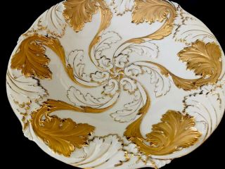 Antique meissen porcelain Rococo Heavy Gold Gilded 5