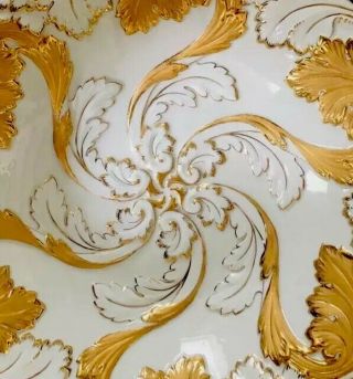 Antique meissen porcelain Rococo Heavy Gold Gilded 6