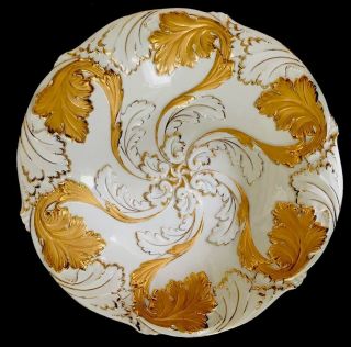Antique meissen porcelain Rococo Heavy Gold Gilded 7