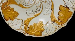 Antique meissen porcelain Rococo Heavy Gold Gilded 8