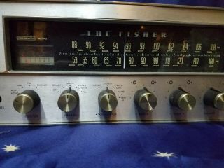 VINTAGE FISHER 500 - TX TUNE - O - MATIC AM FM RECEIVER sounds great 2