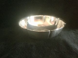 Joel F Hewes American Arts & Crafts Hand - Hammered Sterling Silver Bowl - 5 1/2”D 5