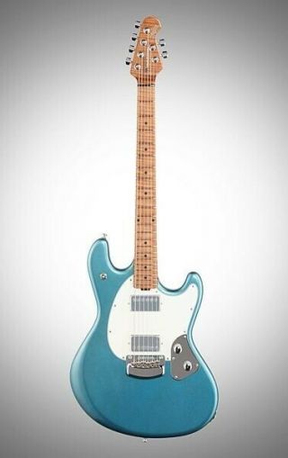 Ernie Ball Music Man Stingray Rs - Hh Electric Guitar - Vintage Turquoise -