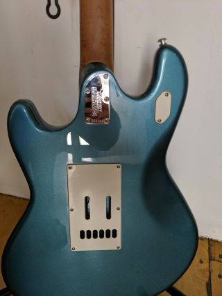Ernie Ball Music Man StingRay RS - HH Electric Guitar - Vintage Turquoise - 5
