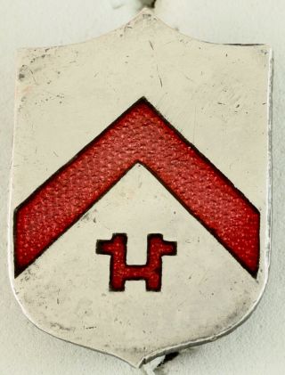 414th Field Artillery Battalion Crest Di/dui Screwback German Made (wiedman)