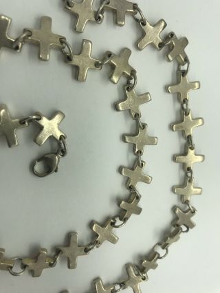 Robert Lee Morris RLM Sterling Necklace & Bracelet Cross Set 3