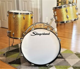 Slingerland Gold Sparkle Drumset 65 