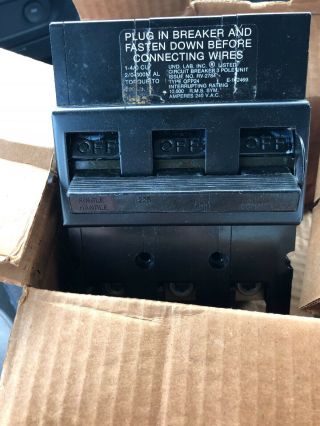 Vintage Challenger QFP24 3 Pole 225 Amp Circuit Breaker (A45) 7