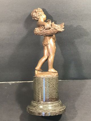 Antique & Bronze Statue Signed Barillot And Dated 1898 / French Artist 10