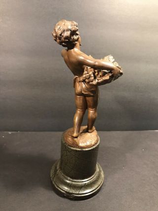 Antique & Bronze Statue Signed Barillot And Dated 1898 / French Artist 5