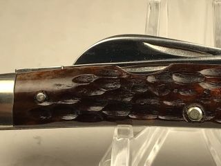 Rare Vintage Case XX 1940 - 64 Red Bone 64052 Congress Knife 12