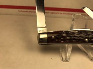 Rare Vintage Case XX 1940 - 64 Red Bone 64052 Congress Knife 7