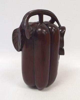 Chinese Wooden Trinket Box Bell Pepper Ornament - M06
