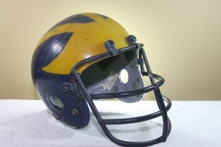 Michigan Wolverines Clear Shell Marietta Game 1970s Vintage Football Helmet