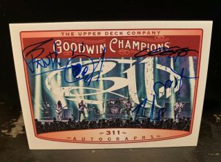 2019 Ud Goodwin Champions 311 Band Autograph Group A1:11,  048 Packs Auto Rare