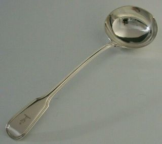 Rare Huge Solid Sterling Silver Henderson Crest Soup Ladle 1838 Mary Chawner