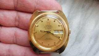 vintage omega electronic F 300 HZ quartz watch.  (RESTORE.  NOT.  PARTS) 2