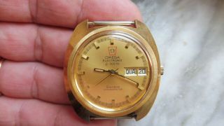 vintage omega electronic F 300 HZ quartz watch.  (RESTORE.  NOT.  PARTS) 3