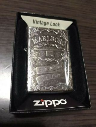 Marlboro Zippo Lighter 100th Anniversary Antique 200 Limited From Japan F/s