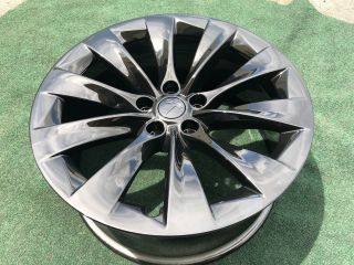 4 Tesla Model X Factory Wheels Rims Oem 20 Inch Black Rare