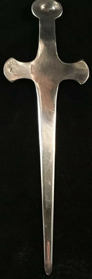 Vintage Navajo Letter Opener Sterling Silver And Turquoise 6