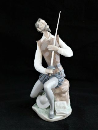 Vintage Lladro Spain 5357 Oration Don Quixote Man With Sword Figurine